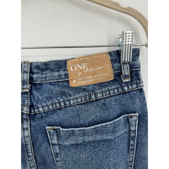 ONE teaspoon Jeans Awesome Baggies, Distressed Low Waist Medium Rise Size 24 - Picture 7 of 9